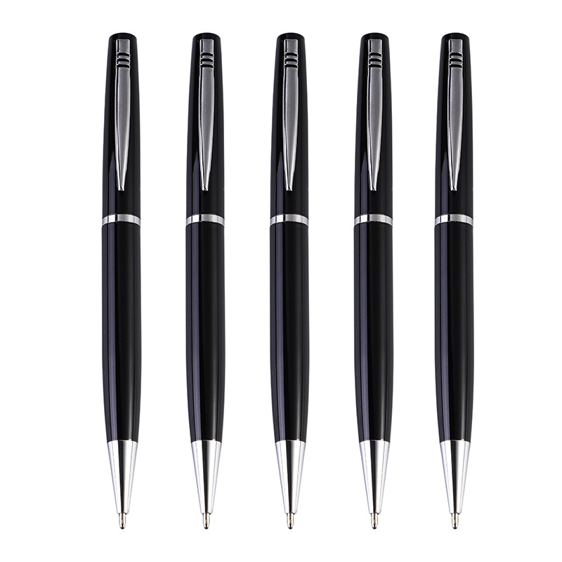 black lacquer color twist ballpoint pen