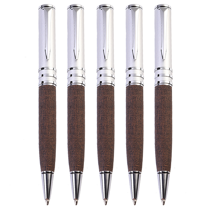 fabric finish Promotional Metal Ballpoint Pens Novelty Unique Design