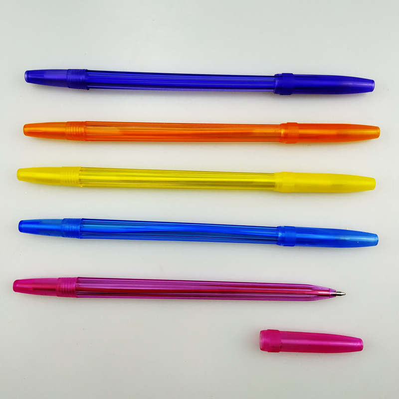 transparent plastic pen