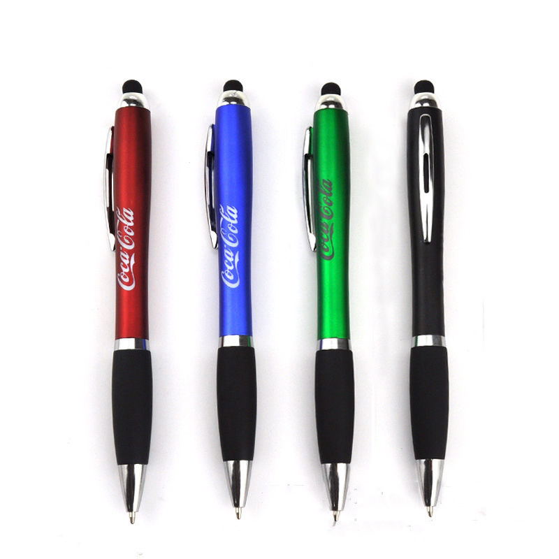 logo led light plastic pen