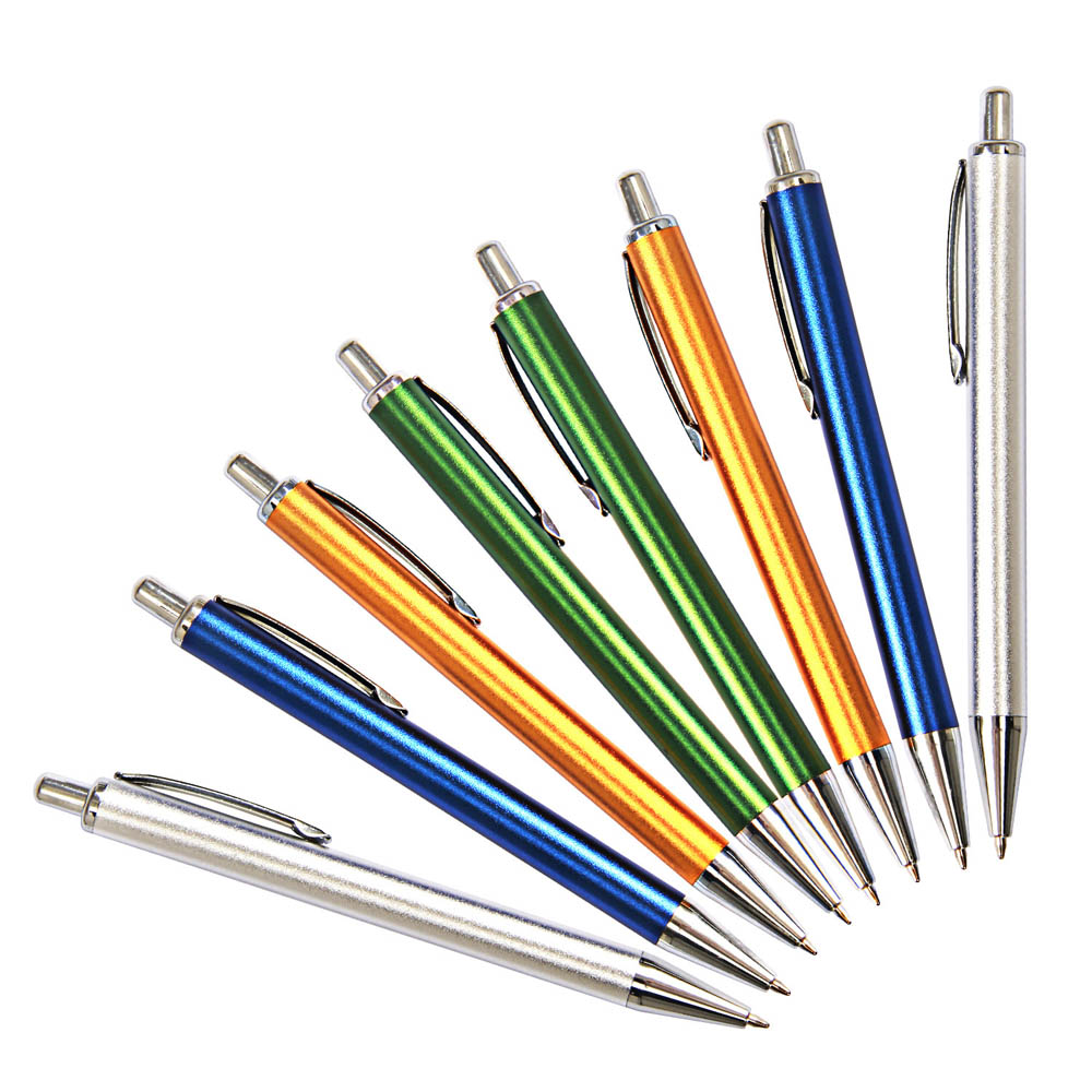 push click plastic logo pen