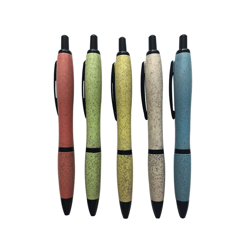 wheat straw eco green pen