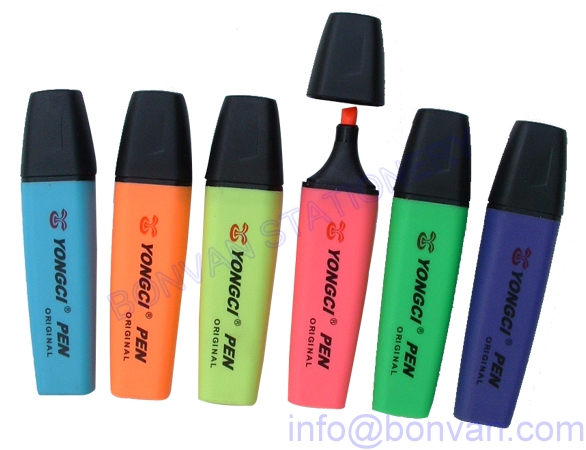 flat school highlighter marker