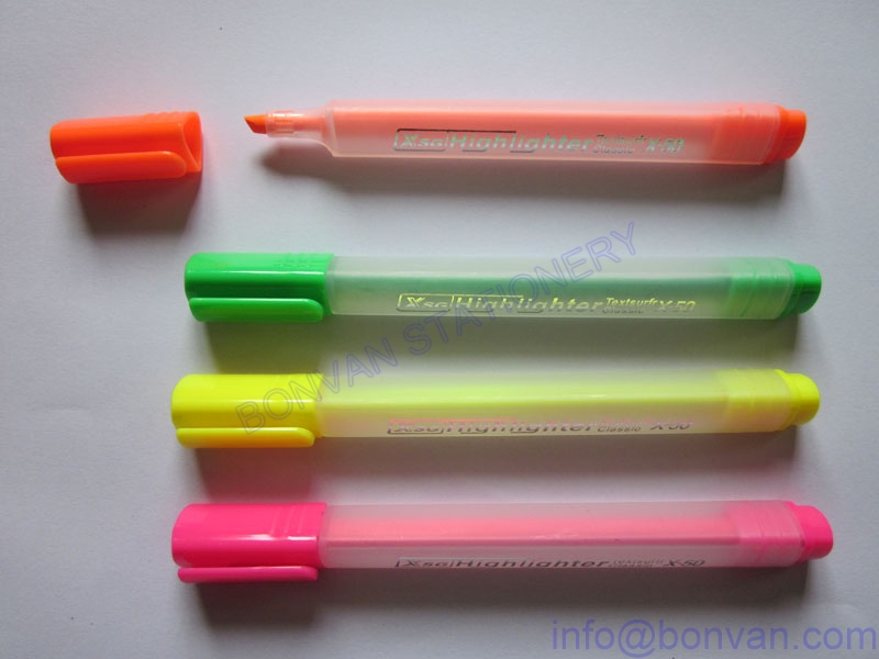 new style triangular barrel highlighter marker