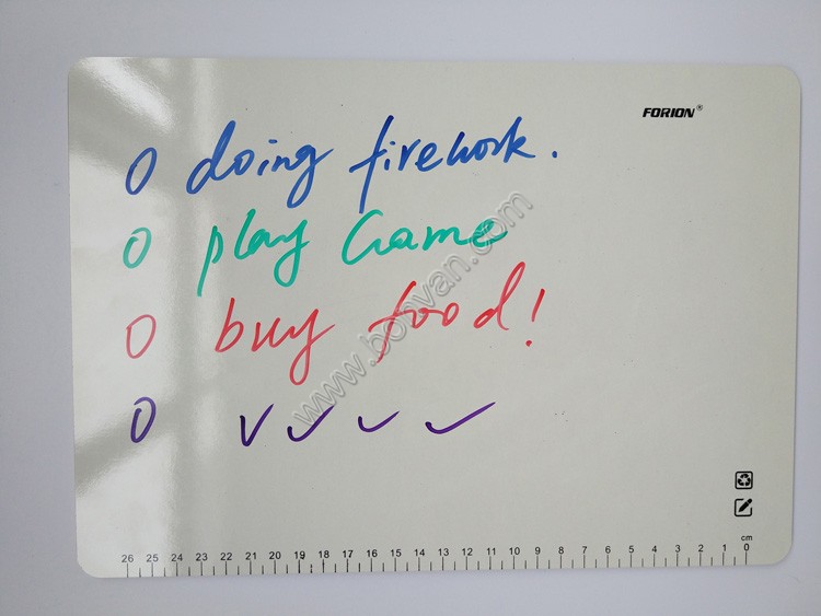 frameless lapboard whiteboard