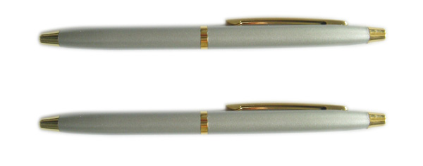 pluma corta de metal, pluma del metal del estilo corto, corta de metal bolígrafo