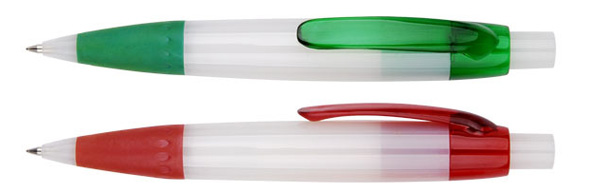 pluma transparente de plástico, bolígrafo transparente