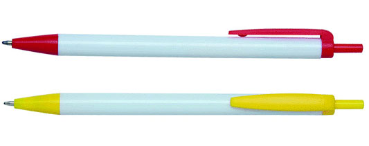 slim bic style simple plastic pen