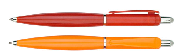 solid color plastic printed ball pen