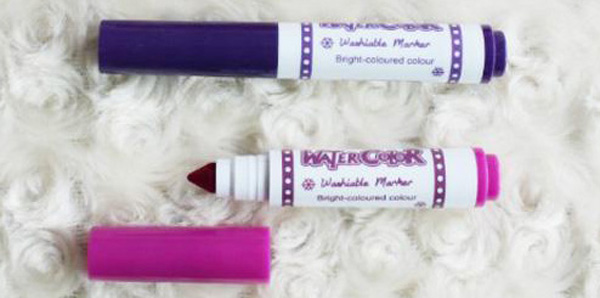 short washable moulded tip watercolor marker