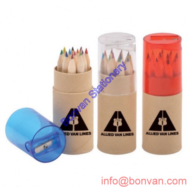 PVC tube pencil set, pencil set with sharpener