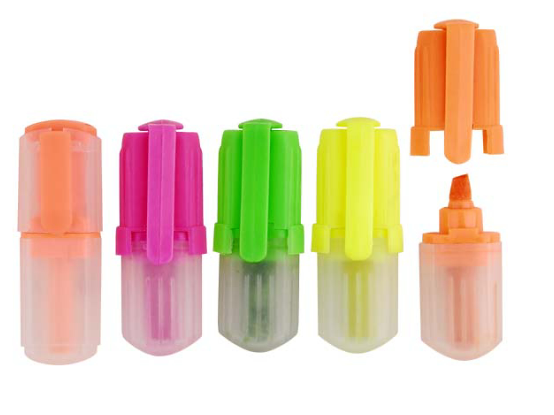 Mini Kids marca-texto, crianças highlighter marcador