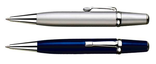 dom caneta metal, caneta esferográfica de metal presente