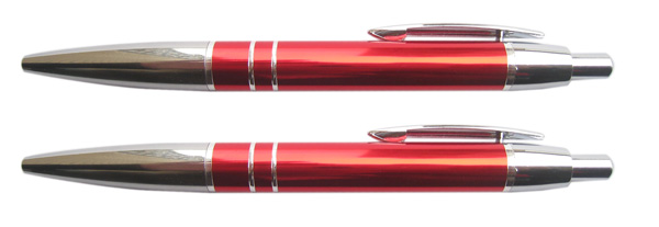 nova caneta de alumínio design de metal