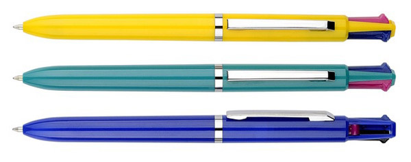 quatro caneta esferográfica de cor, quatro cores ballpen
