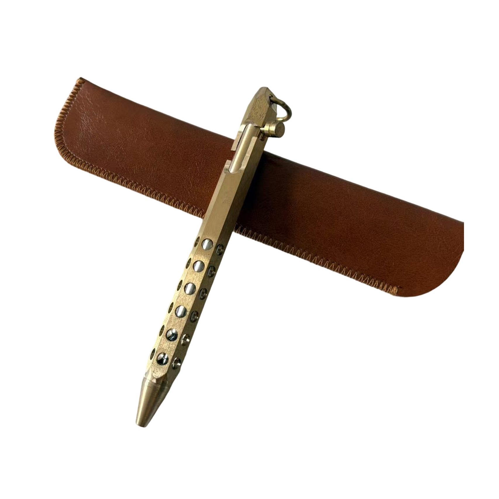 Classical hexagonal bolt style brass pen