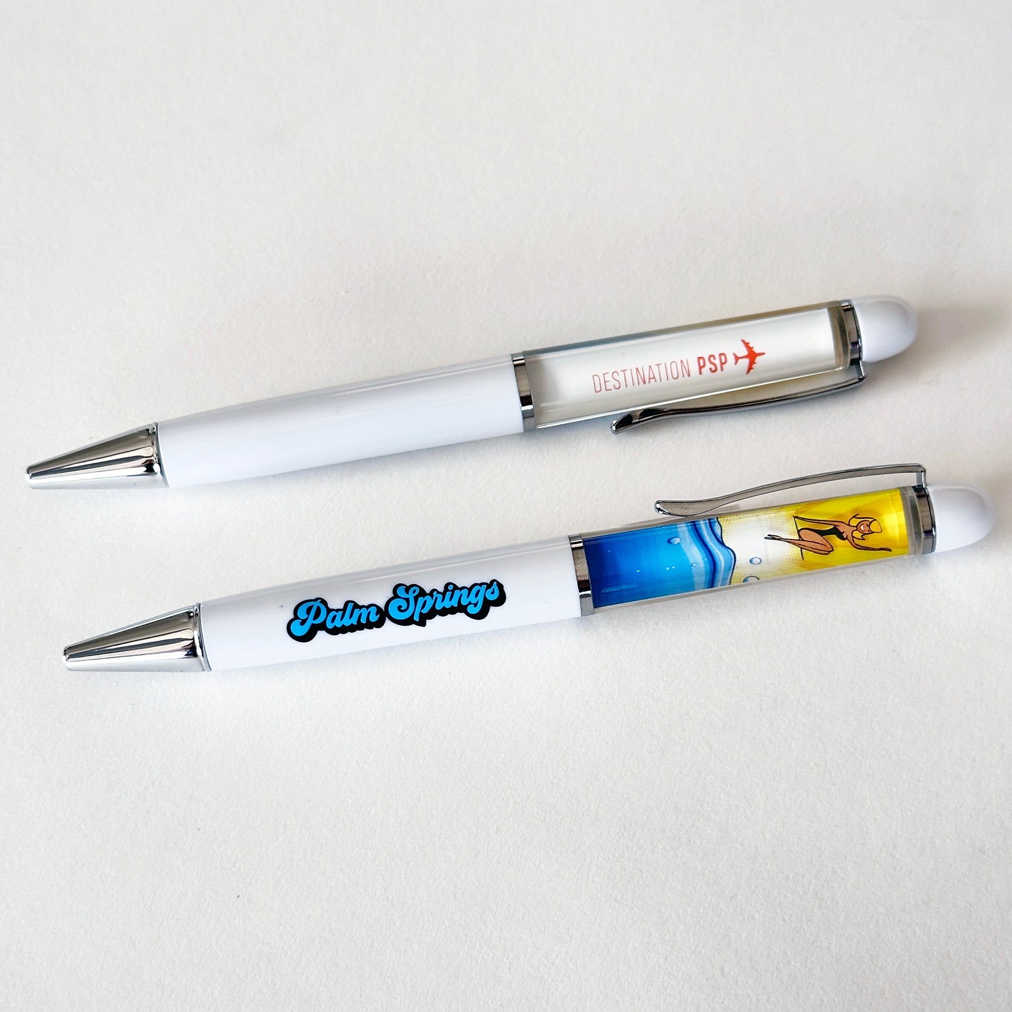 Liquid sliding 3D float metal pen
