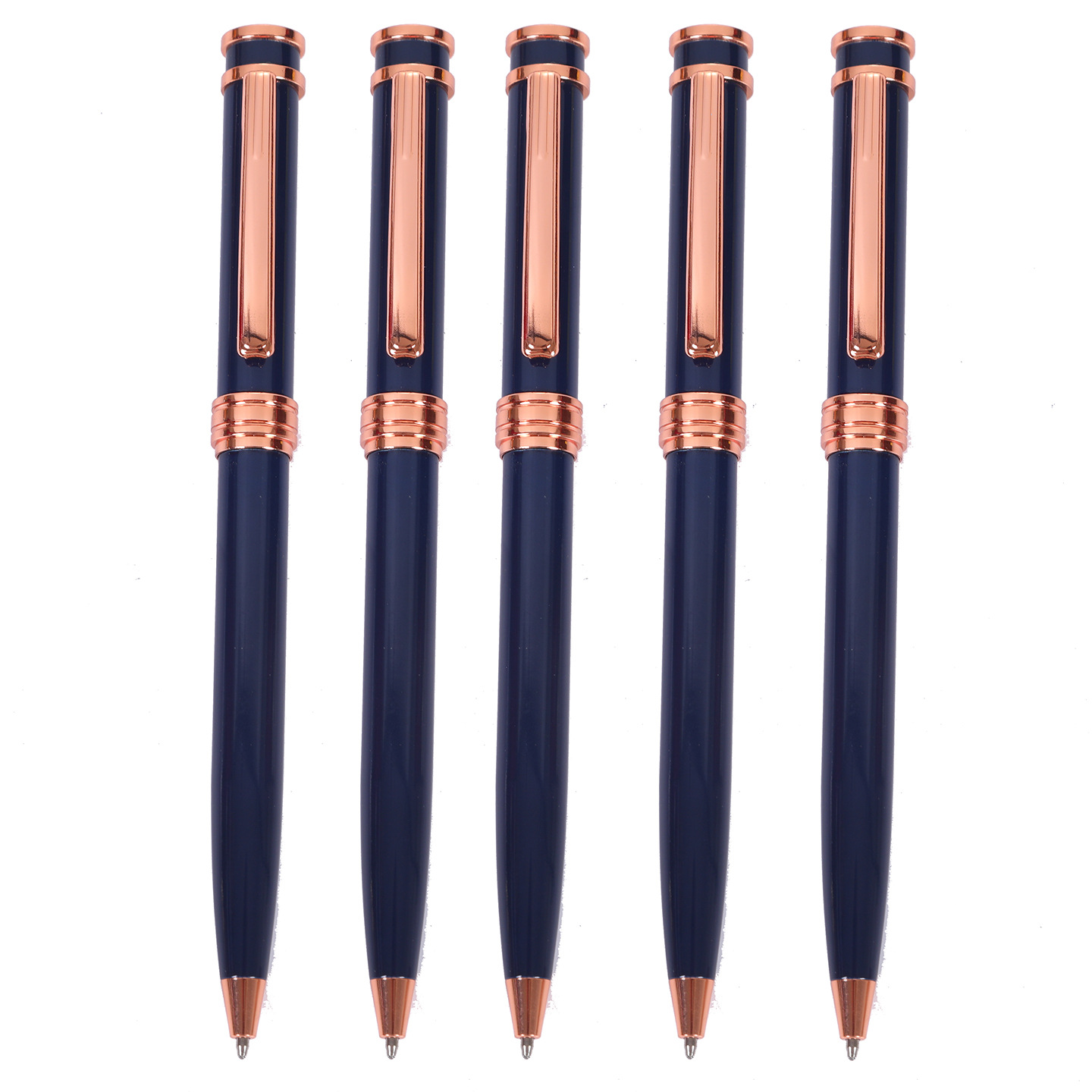 Valin Glossy Black Business Senior Stationery logo Custom Metal Pen
