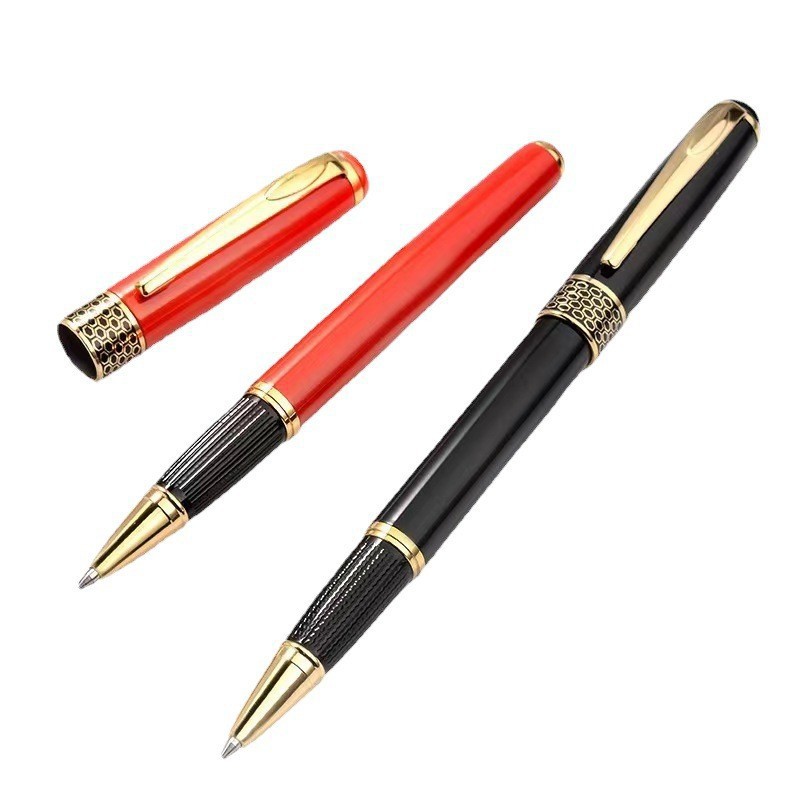 Custom Logo Brass Office Pen Luxury Twist Ballpoint Pen