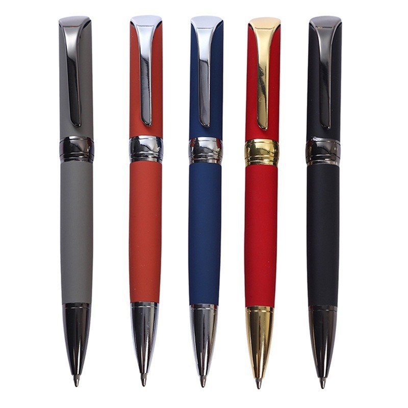 High Quality OEM Logo Writing Instruments Metal Rotate Pen