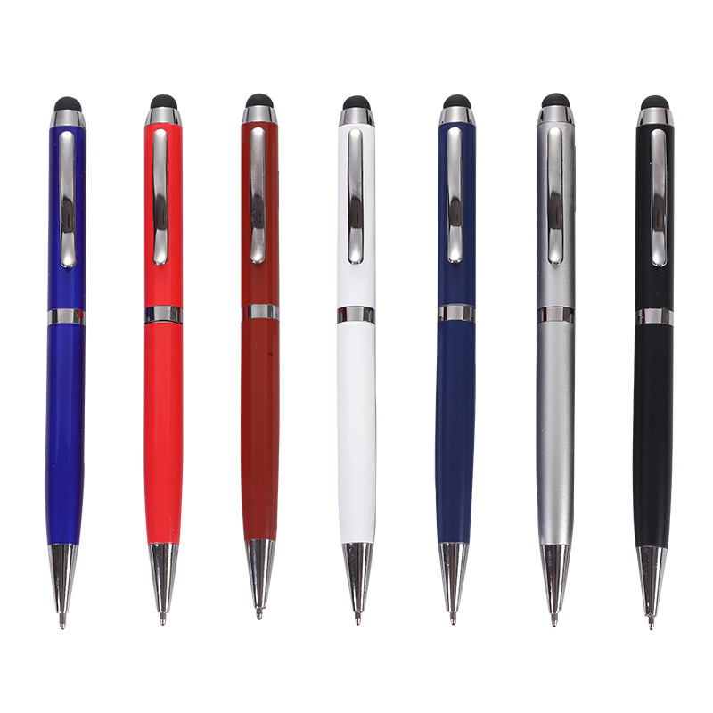 Company Logo Printed twist pen with touch Head