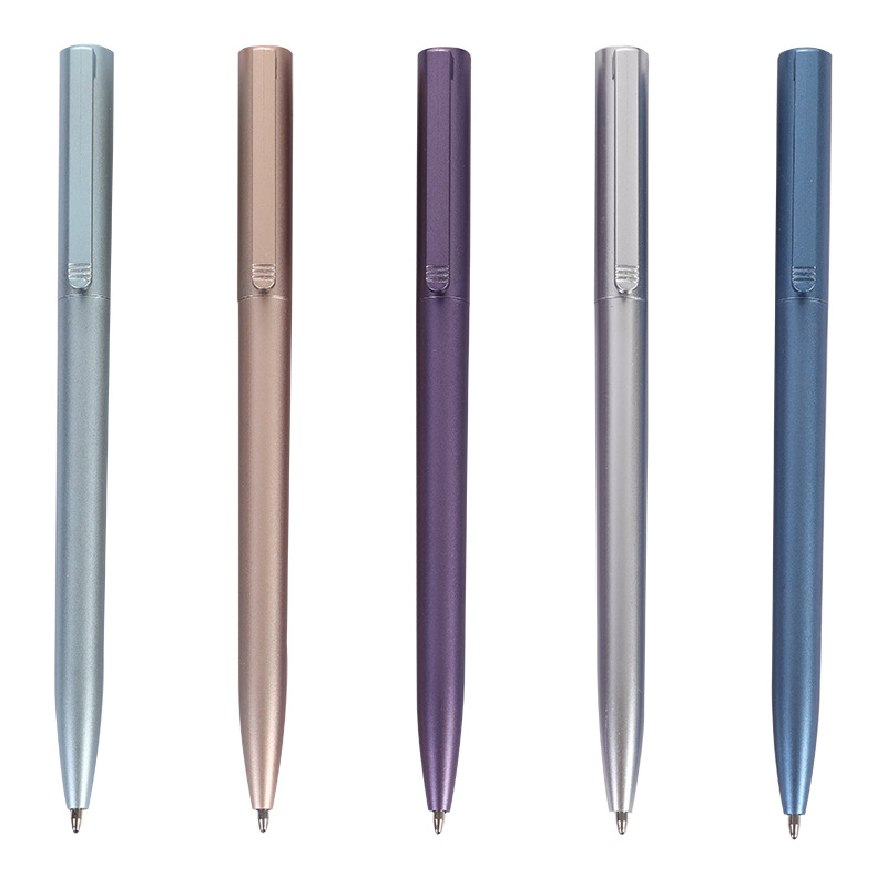 Simple Twist Logo Printed Metal Pen