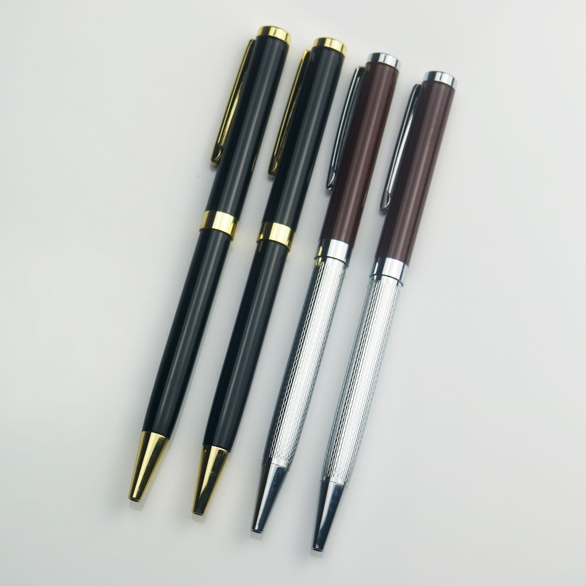 Satin Advertising Gel Pen Customize Logo Boligrafo