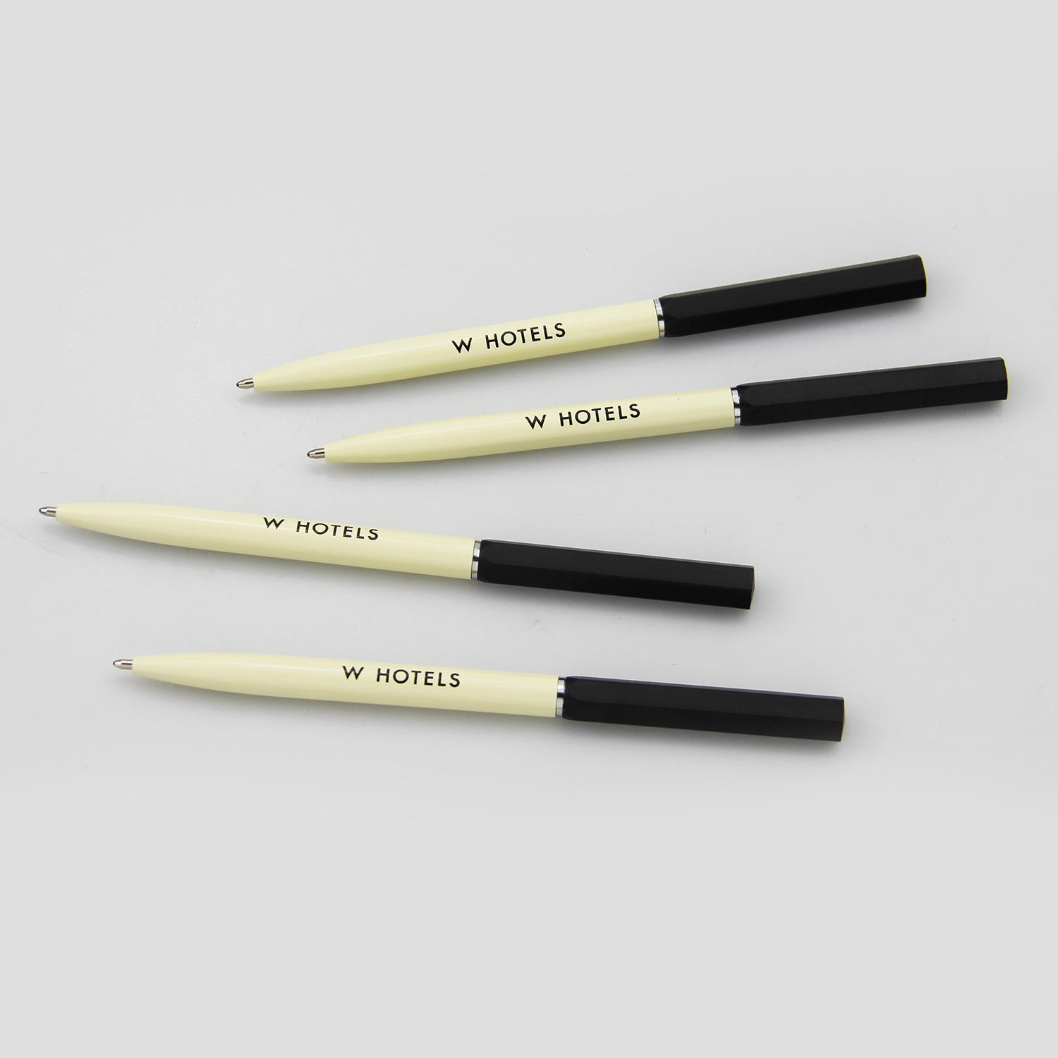 Hexagonal W Hotel Metal Ball Pen
